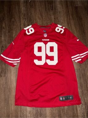 Nike Red #99 Smith San Francisco 49ers Football Jersey